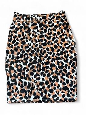 Urban Coco Leopard Print Skirt Size Large